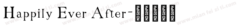 Happily Ever After字体转换